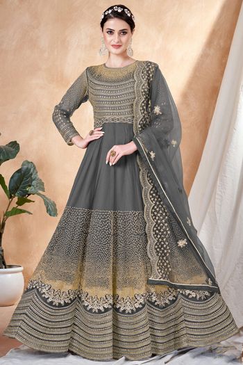 India Attires Semi-Stitched Pakistani Style Suit Party Wear