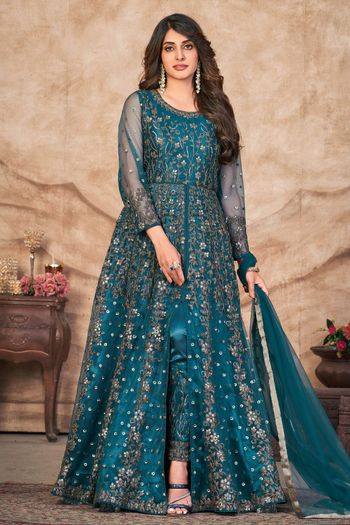 Shop Designer Pant Style Salwar Suits Online at Ninecolours