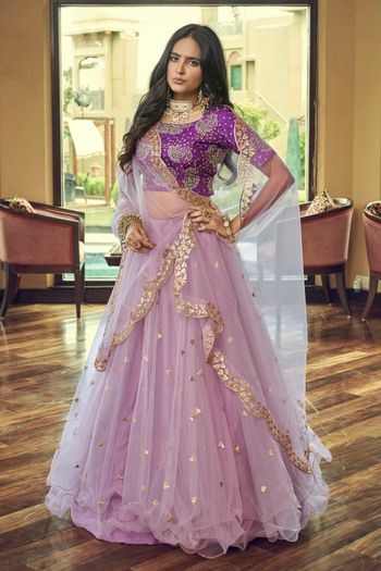 Nylon Net Semi Stitched Designer Lehenga Choli LD05730090