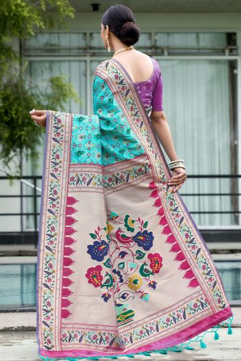 Paithani Patola Silk Patola Print With Zari Woven Saree SR05800429