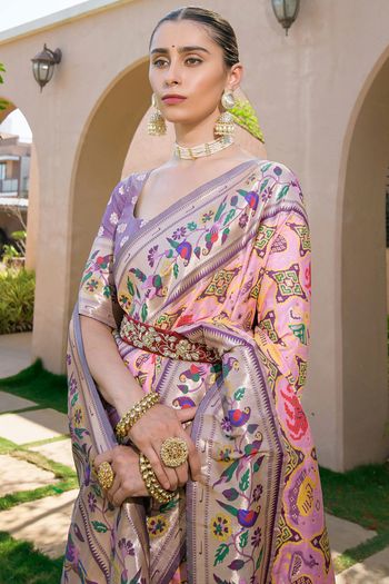 Paithani Silk Minakari Zari Woven Saree SR05800420