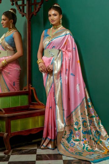 Paithani Silk Zari Woven Saree SR05800396