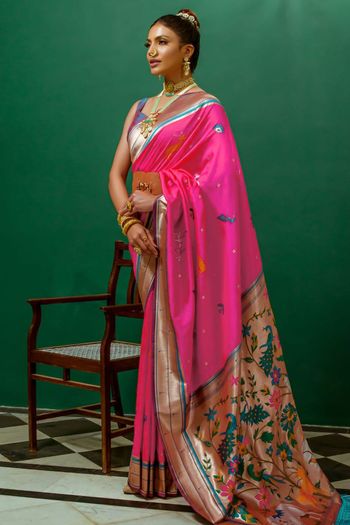 Paithani Silk Zari Woven Saree SR05800402