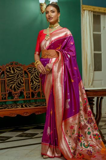 Paithani Silk Zari Woven Saree SR05800401