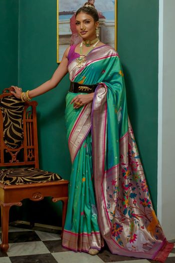 Paithani Silk Zari Woven Saree SR05800398