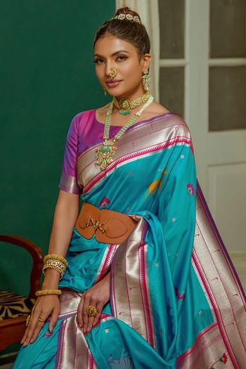 Paithani Silk Zari Woven Saree SR05800404