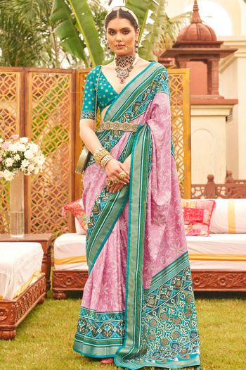 Patola Silk Digital Print Saree SR01353391