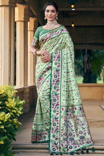 Patola Silk Meenakari Woven Patola Saree SR05800366