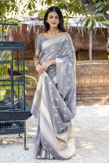 Pure Cotton Handloom Woven Saree SR05800473