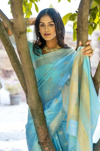 Pure Cotton Handloom Woven Saree SR05800477