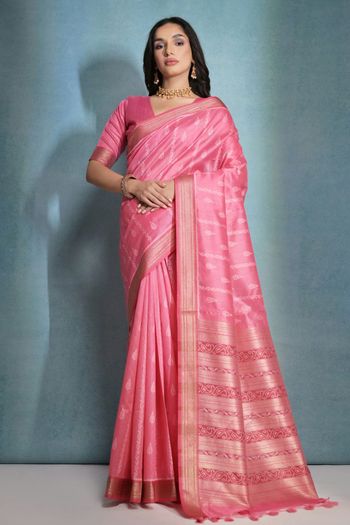 Raw Silk Handloom Woven Saree SR05800505