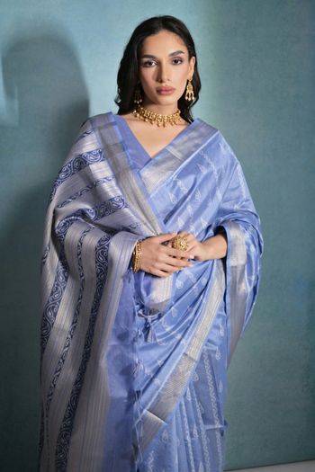 Raw Silk Handloom Woven Saree SR05800503