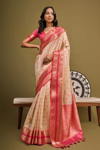 Raw Silk Handloom Woven Saree SR05800529