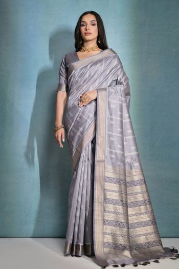 Raw Silk Handloom Woven Saree SR05800506
