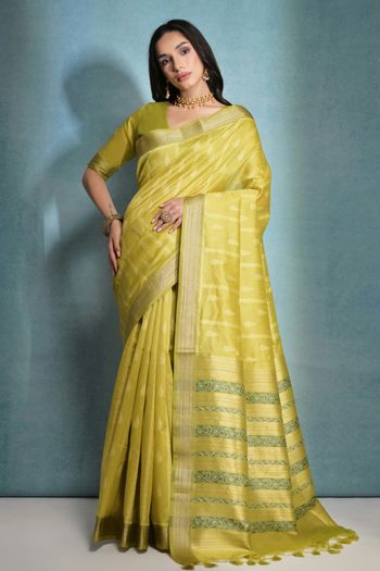 Raw Silk Handloom Woven Saree SR05800507