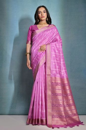 Raw Silk Handloom Woven Saree SR05800508