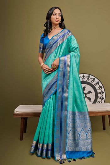 Raw Silk Handloom Woven Saree SR05800535