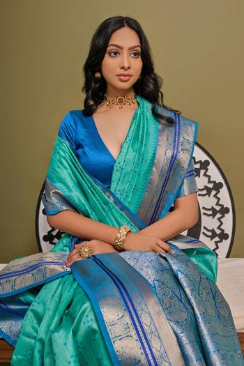 Raw Silk Handloom Woven Saree SR05800535