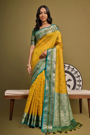 Raw Silk Handloom Woven Saree SR05800536