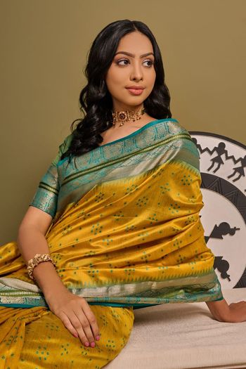 Raw Silk Handloom Woven Saree SR05800536