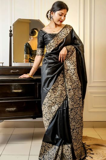 Raw Silk Woven Border Saree SR05800407