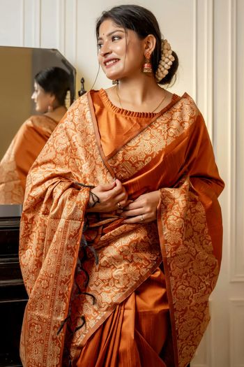 Raw Silk Woven Border Saree SR05800415