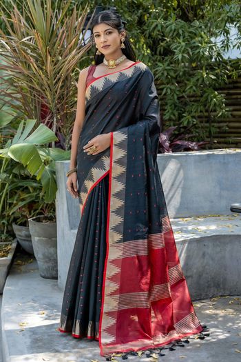 Raw Silk Woven Saree SR05800156