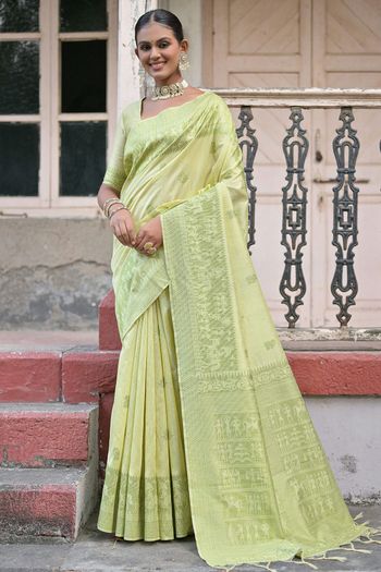 Raw Silk Woven Saree SR05800166