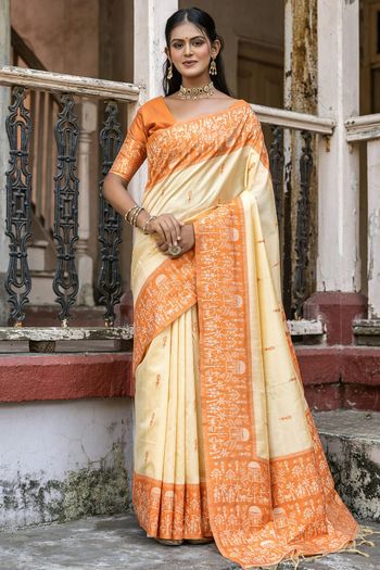 Raw Silk Woven Saree SR05800230