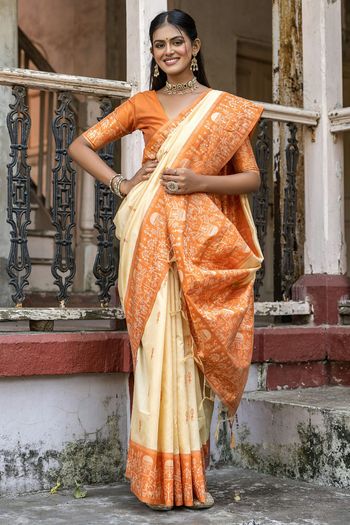 Raw Silk Woven Saree SR05800230