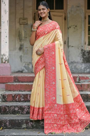 Raw Silk Woven Saree SR05800232