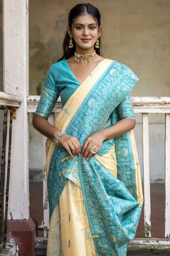 Raw Silk Woven Saree SR05800226