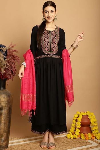 Rayon Stitched Kurti Sets KR04784515