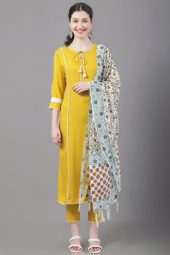 Rayon Stitched Kurti Sets KR04784491