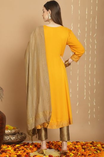 Rayon Stitched Kurti Sets KR04784507