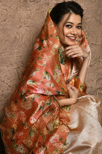 Silk Floral Printed Saree SR05800376