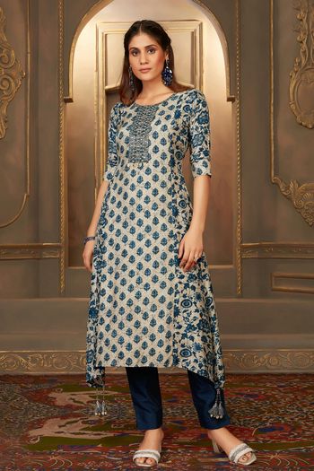 Silk Stitched Kurti KR04784557