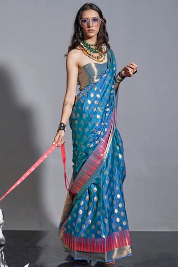 Silk Woven Work Saree SR01353426