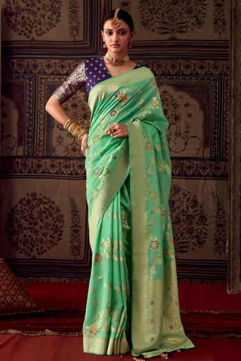 Silk Woven Work Saree SR01353423