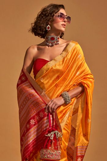 Silk Woven Work Saree SR01353409