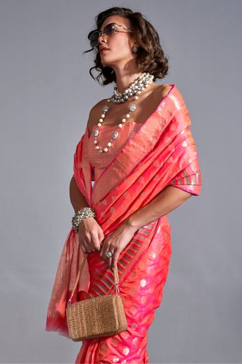 Silk Woven Work Saree SR01353427