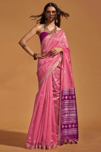 Silk Woven Work Saree SR01353414