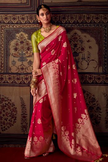 Silk Woven Work Saree SR01353418