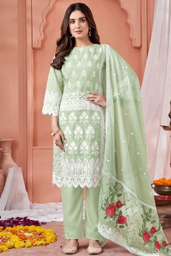 Shop Designer Pant Style Salwar Suits Online at Ninecolours