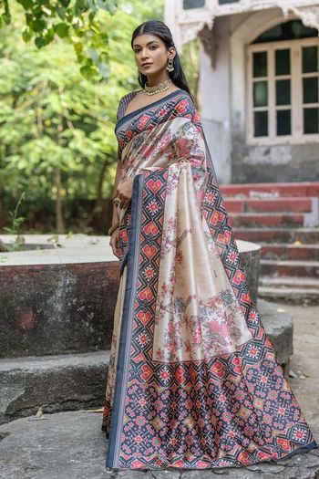 Soft Tussar Silk Handloom Woven Saree SR05800479