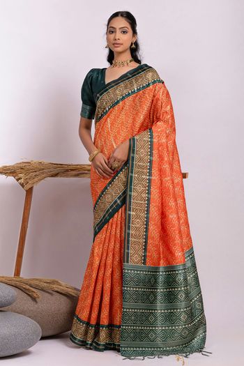 Soft Tussar Silk Handloom Woven Saree SR05800542