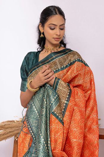 Soft Tussar Silk Handloom Woven Saree SR05800542