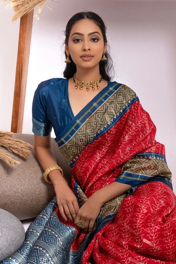 Soft Tussar Silk Handloom Woven Saree SR05800543