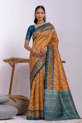 Soft Tussar Silk Handloom Woven Saree SR05800544