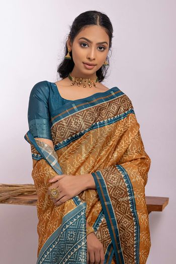 Soft Tussar Silk Handloom Woven Saree SR05800544